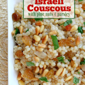 Pinterest pin for Israeli Couscous