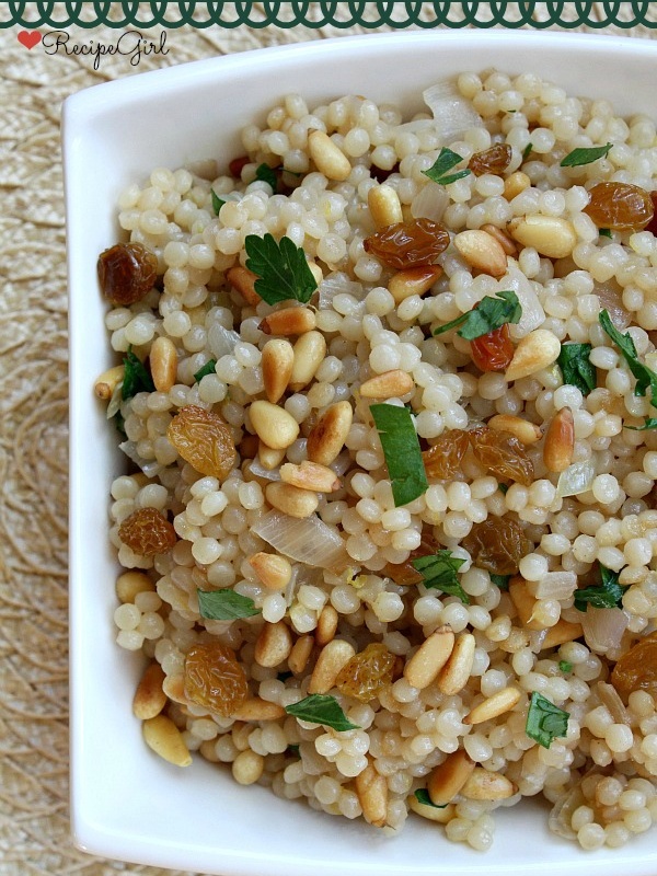 Israeli Couscous with Pine Nuts and Parsley