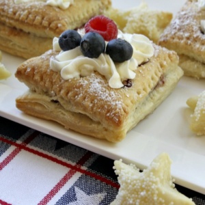 Patriotic Red White and Blue Pastries