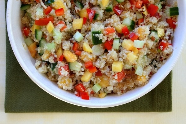 Peach and Pecan Quinoa Salad - Recipe Girl