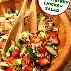 Pinterest image for Strawberry Chicken Salad