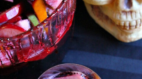 Halloween Sangria Punch Mocktail