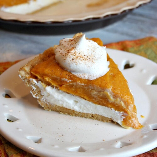 No Bake Double Layer Pumpkin Pie - Recipe Girl