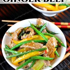 pinterest image for szechuan orange ginger beef