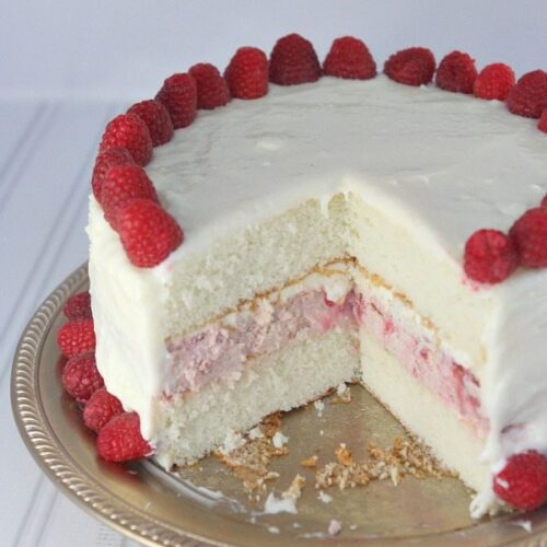 Raspberry Cheesecake Cake - Recipe Girl