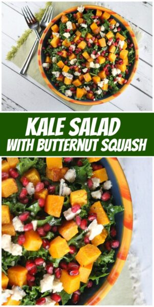 Kale Salad with Butternut Squash - Recipe Girl