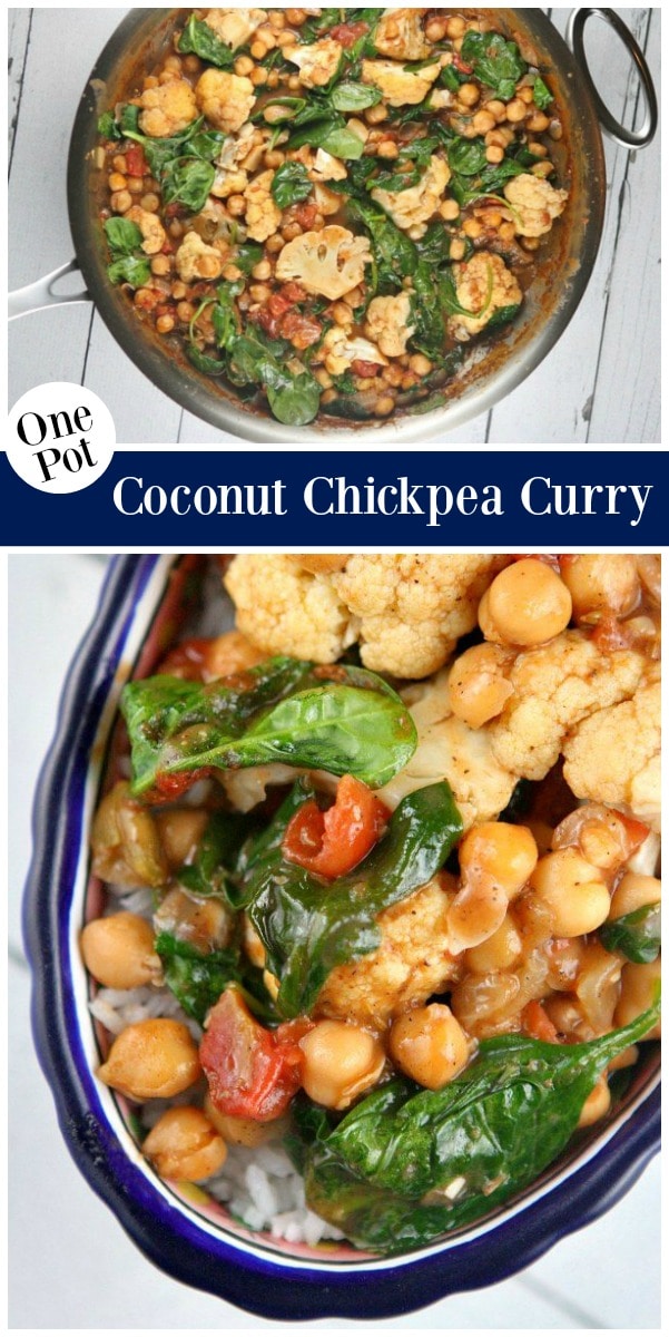 One Pot Coconut Chickpea Curry - Recipe Girl