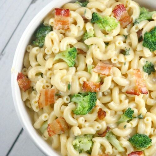 Bacon and Broccoli Macaroni and Cheese - Recipe Girl