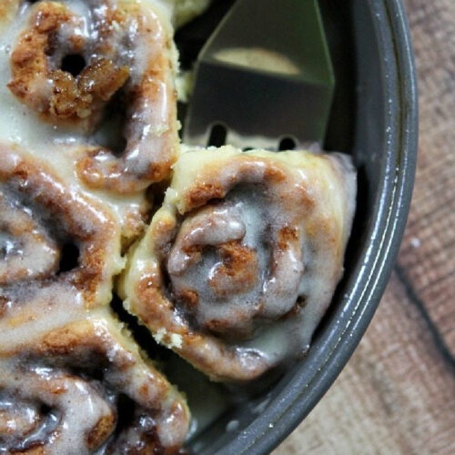 No Yeast Eggnog Cinnamon Rolls - Recipe Girl