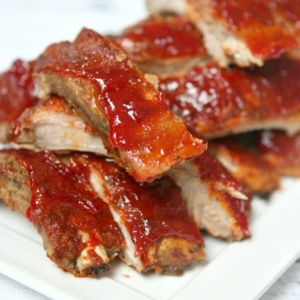 Slow Cooker Sriracha Cranberry Baby Back Ribs