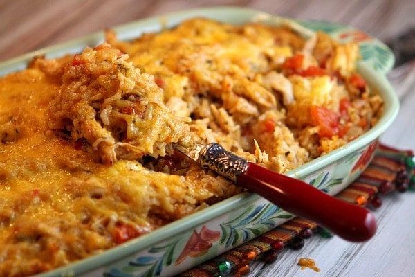 Tex Mex Chicken and Rice Casserole - Recipe Girl