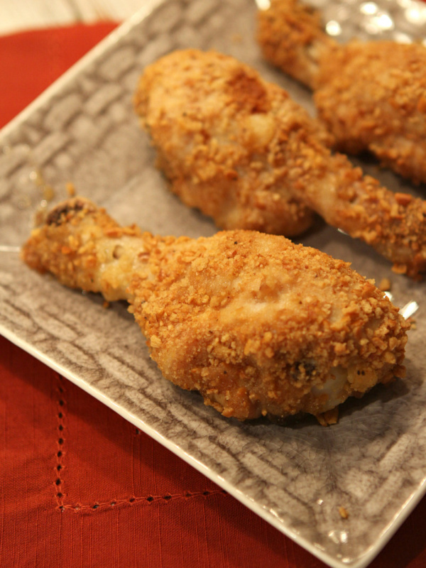 chicken drumstick on plate