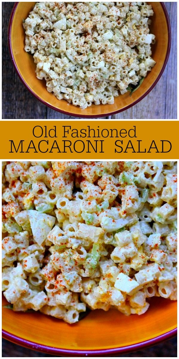 old fashioned macaroni salad recipe