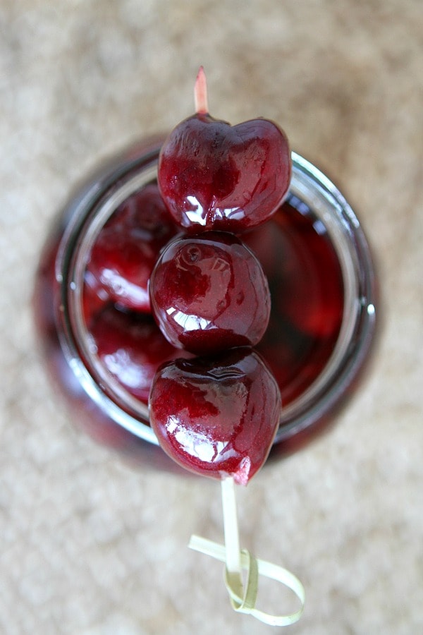 Boozy Bourbon Cherries - Recipe Girl