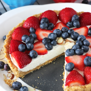 No Bake Berry Almond Tart