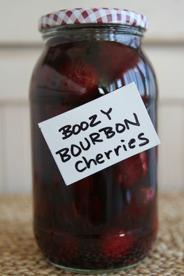 Boozy Bourbon Cherries - Recipe Girl