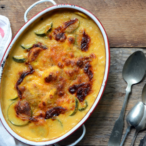 Cheesy Summer Squash Gratin