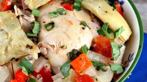 Slow Cooker French Basil Chicken