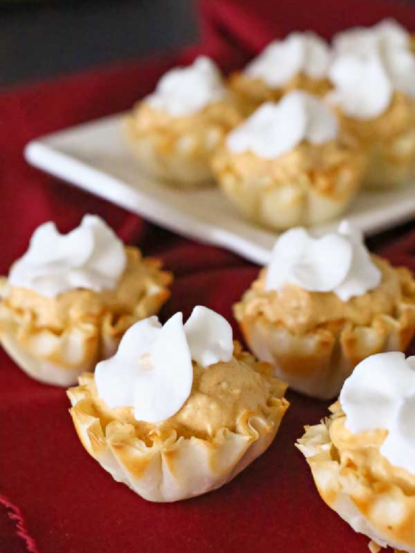 mini pumpkin pie bites