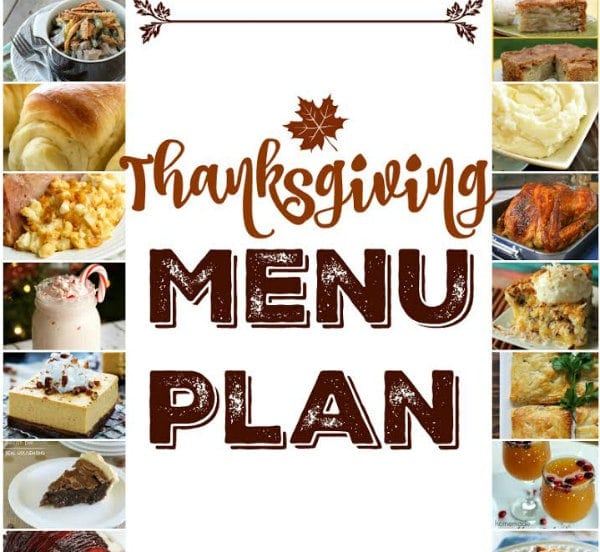 Thanksgiving Menu Recipes Recipe Girl