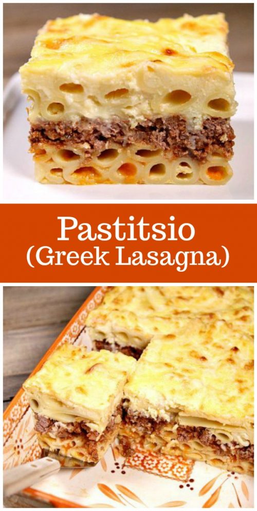 Pastitsio with Phyllo Greek Recipe Pastitsio Greek Lasagna Recipe Girl