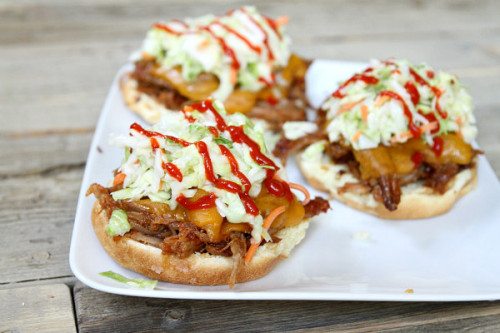 Slow Cooker Sweet And Spicy Pulled Pork Sandwiches Recipe Girl