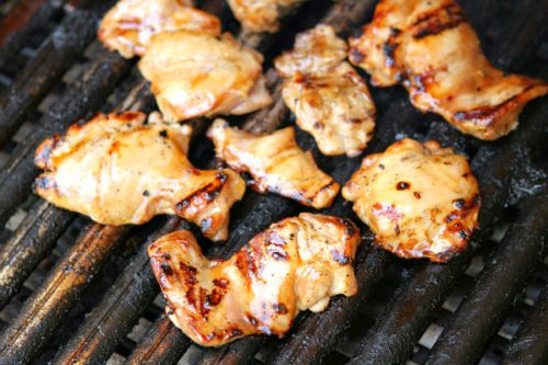 Plum Glazed Grilled Chicken Thighs - Recipe Girl