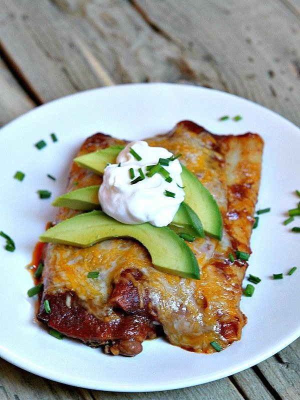 enchiladas on a plate