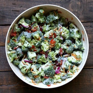 Cranberry Almond Broccoli Salad