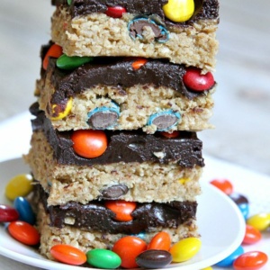 No Bake Monster Cookie Bars