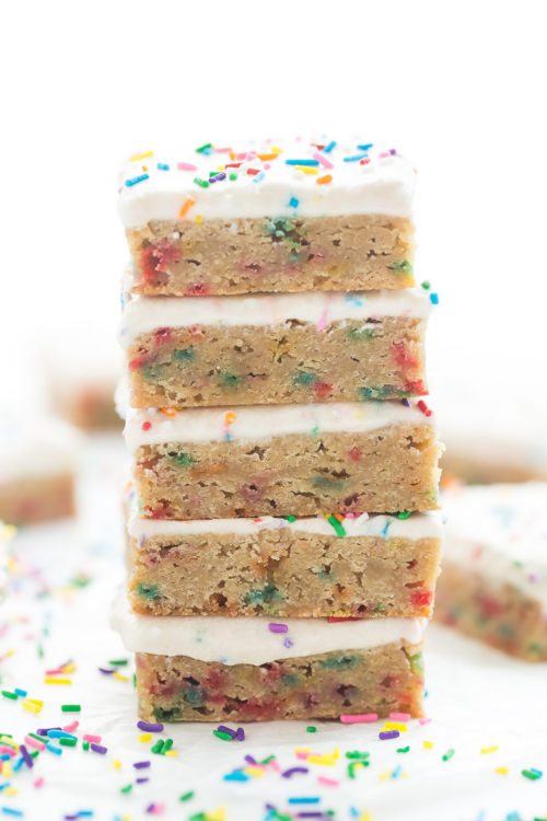 Funfetti Frosted Blondies - Recipe Girl