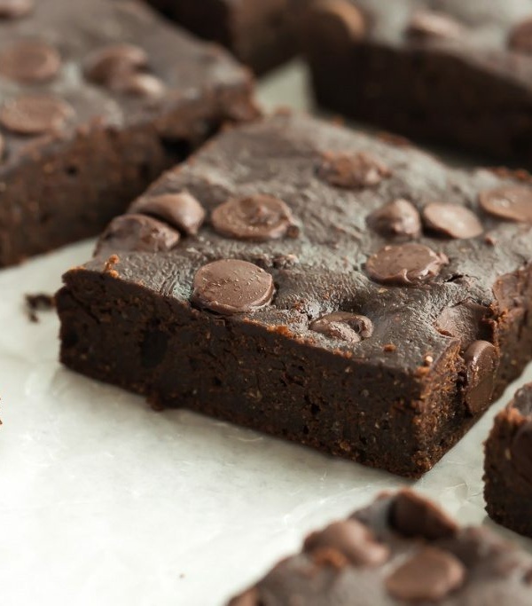 These Healthier Fudge Brownies are low fat, low sugar, and whole grain but you would never know! They are rich and chocolatey and make the perfect healthy treat!