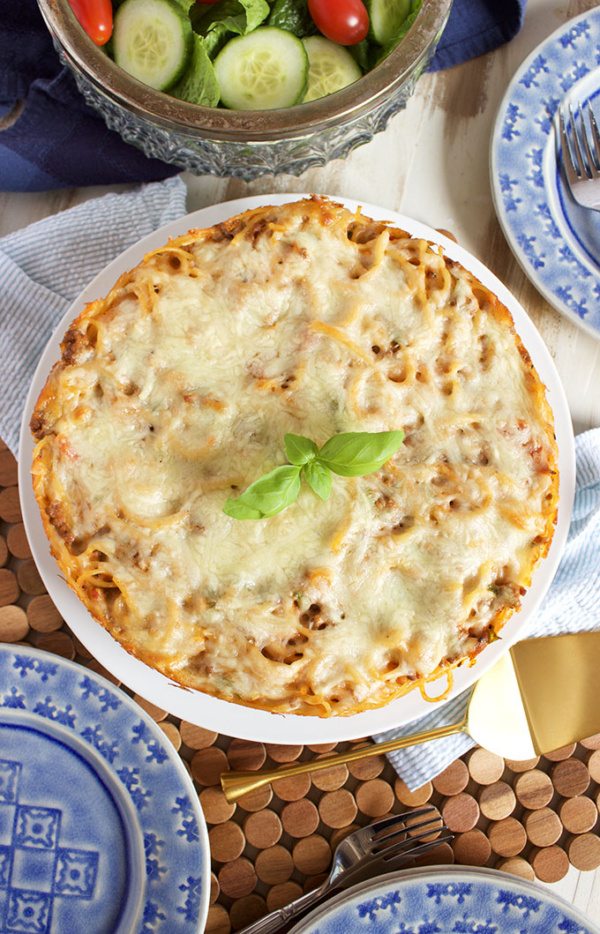 Easy Spaghetti Pie Recipe Girl