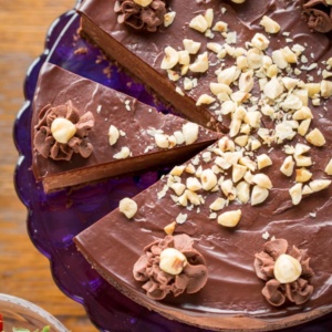 Chocolate Hazelnut Mousse Cake