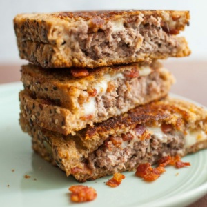 Bacon Swiss Patty Melt