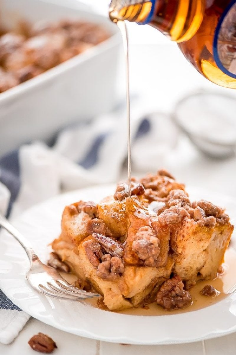 Baked French Toast Casserole - Make Ahead Recipe - Drive Me Hungry