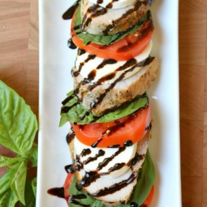 Roasted Pork Caprese Salad