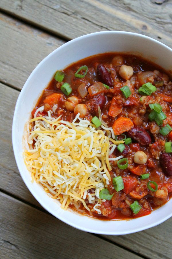 Spicy Vegetarian Chili - Recipe Girl