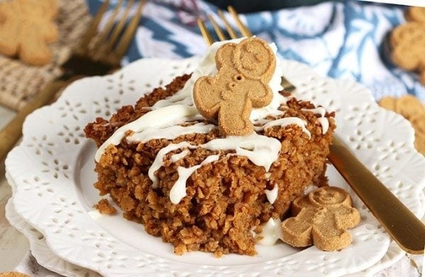 Gingerbread Baked Oatmeal from TheSuburbanSoapbox.com