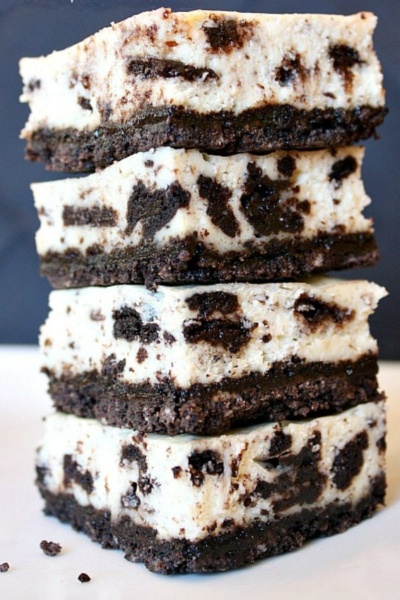 Cookies and Cream Cheesecake Bars - Recipe Girl