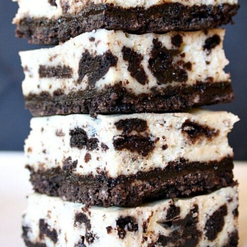 Cookies and Cream Cheesecake Bars - Recipe Girl