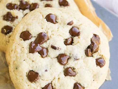 Jumbo Thick Chocolate Chip Cookies - Pies and Tacos