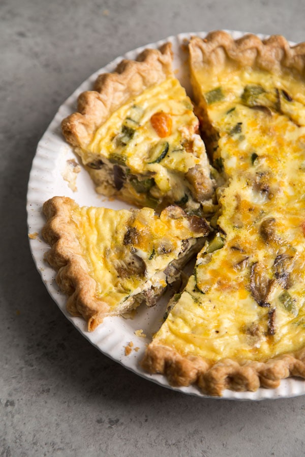 Summer Vegetable Quiche - Recipe Girl