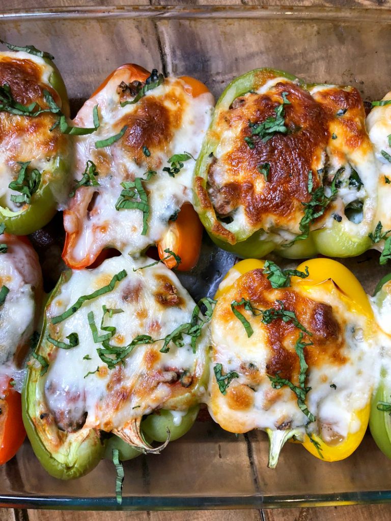 Lasagna Stuffed Peppers - Recipe Girl®