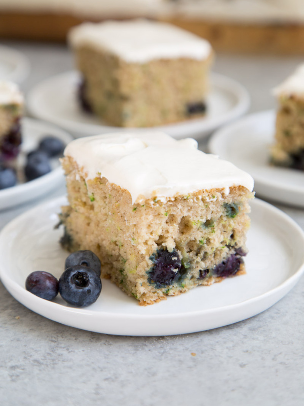 Blueberry Zucchini Sheet Cake