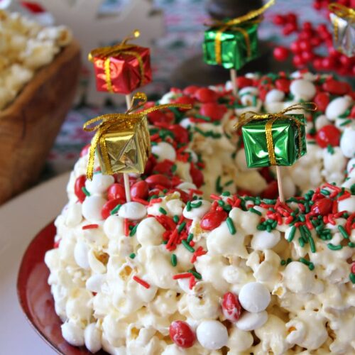 Oscar Party Popcorn Cake, Vegan + Gluten-Free - The Colorful Kitchen