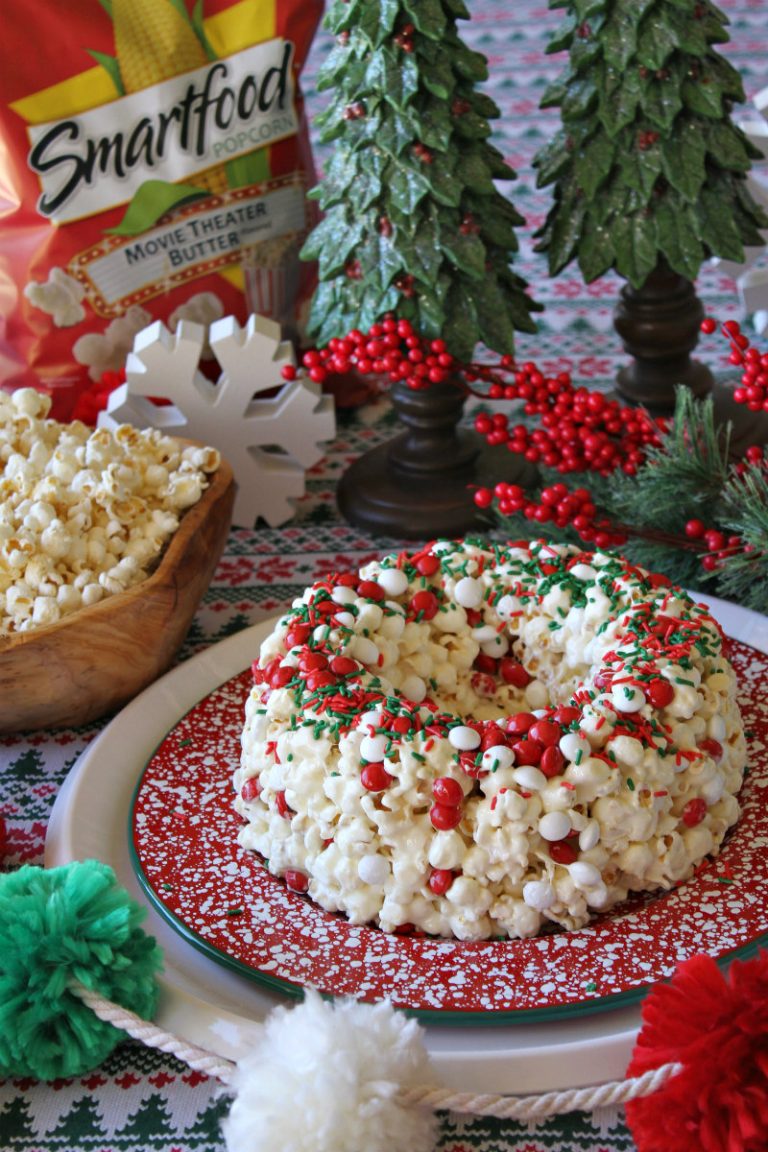 Holiday Marshmallow Popcorn Cake Recipe Girl®