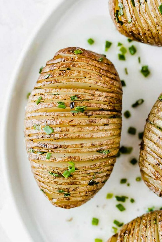 Garlic Herb Hasselback Potatoes