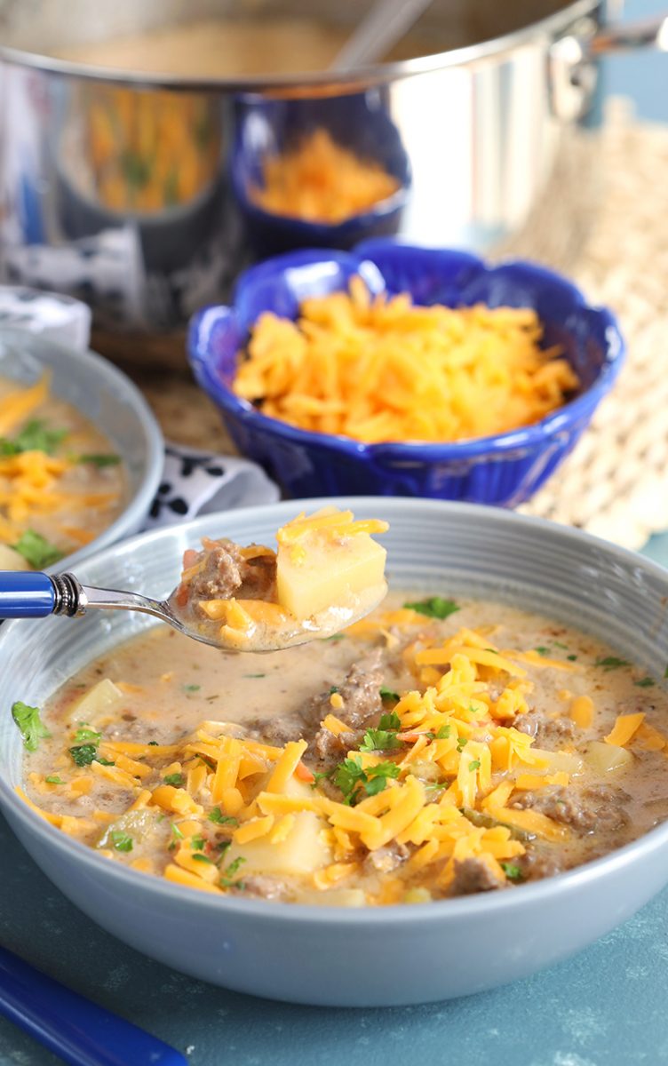 Easy Cheeseburger Soup Recipe Girl®