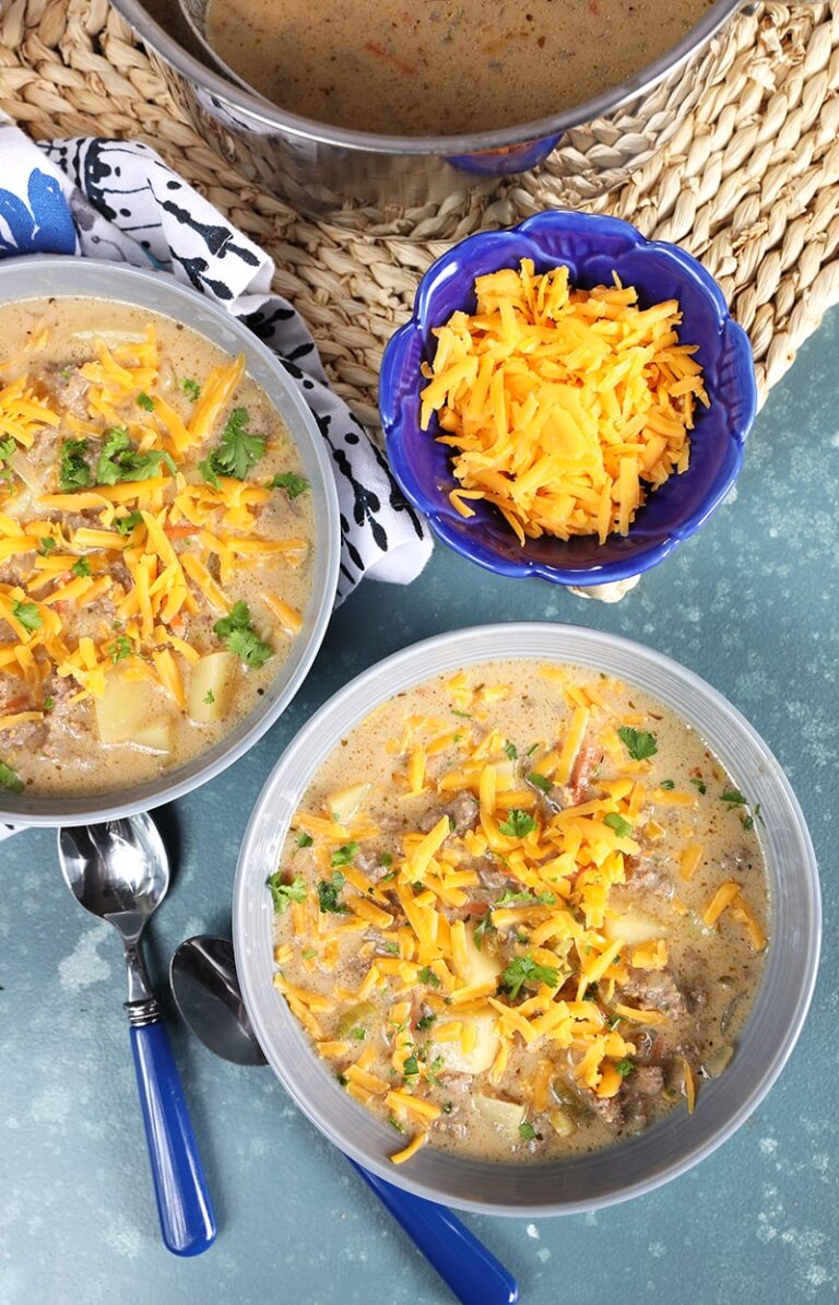 Easy Cheeseburger Soup Recipe Girl®